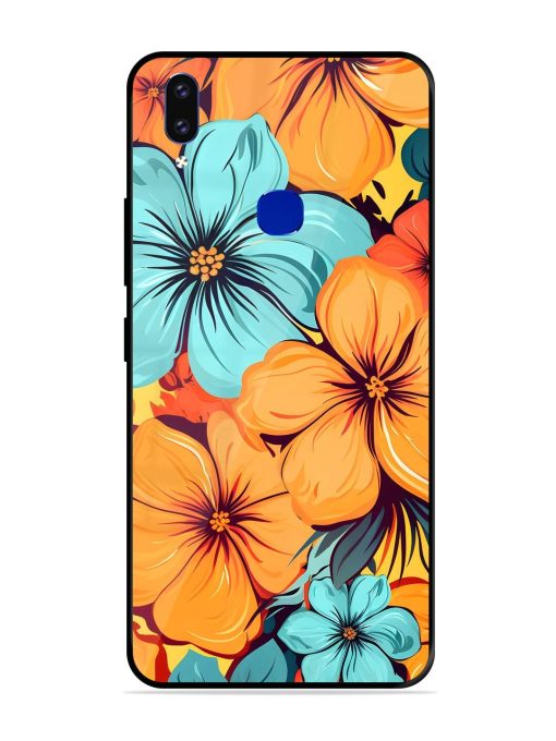 Tropical Bloom Glossy Soft Edge Case for Vivo V9 Pro