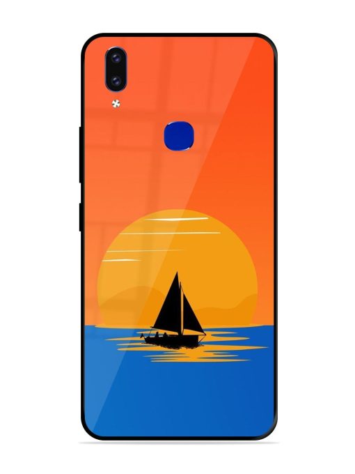 Sunset Sail Glossy Soft Edge Case for Vivo V9 Pro