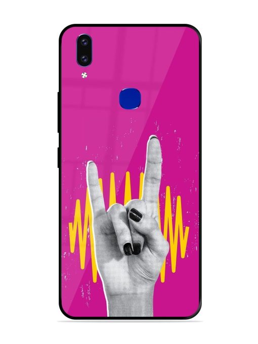 Rock Hand Glossy Soft Edge Case for Vivo V9 Pro