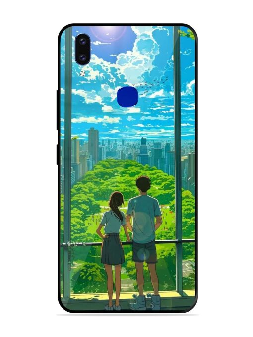 Cyberpunk Dreamscape Glossy Soft Edge Case for Vivo V9 Pro