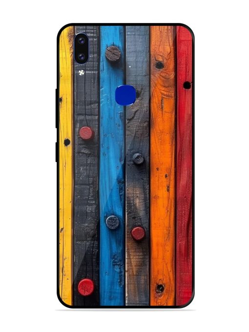 Rainbow Plank Glossy Soft Edge Case for Vivo V9 Pro