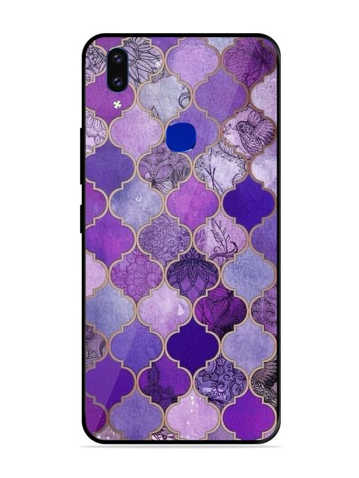 Purple Mosaic Magic Glossy Soft Edge Case for Vivo V9 Pro