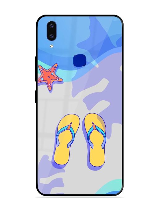 Sandy Toes And Salty Seas Glossy Soft Edge Case for Vivo V9 Pro