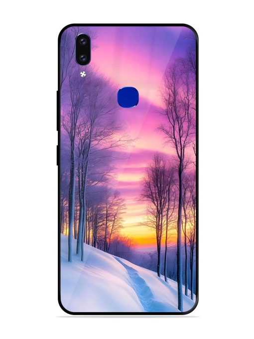 Winter'S Purple Haze Glossy Soft Edge Case for Vivo V9 Pro