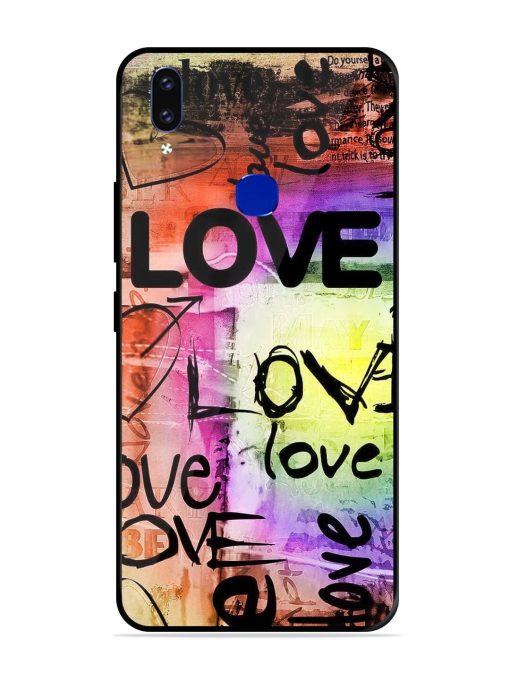 Love Graffiti Glossy Soft Edge Case for Vivo V9 Pro