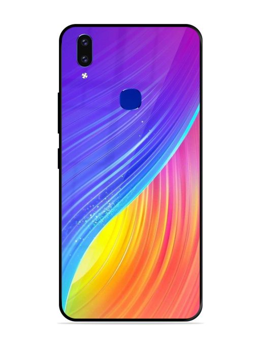 Neon Swirl Glossy Soft Edge Case for Vivo V9 Pro