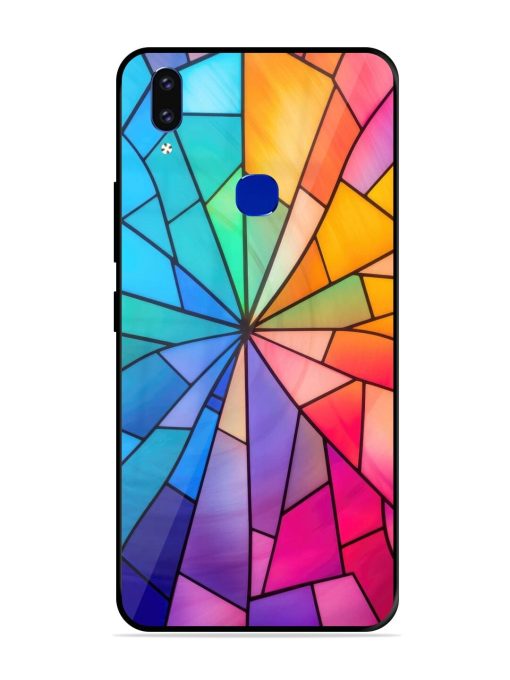 Stained Glass Kaleidoscope Of Colors Glossy Soft Edge Case for Vivo V9 Pro