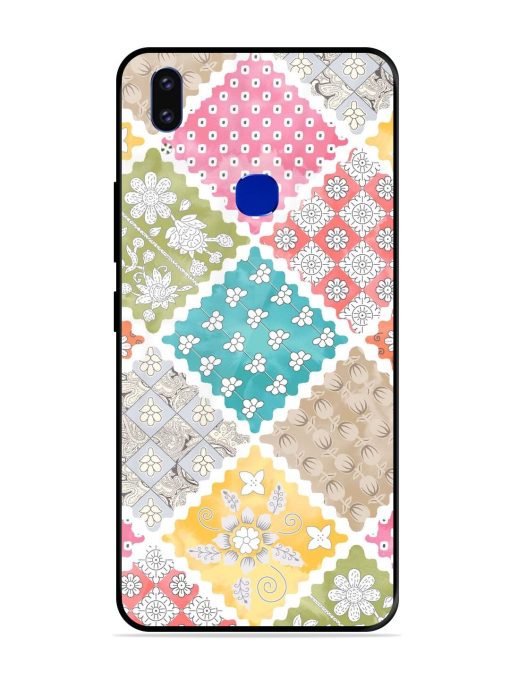 Patchwork Dreamscape Glossy Soft Edge Case for Vivo V9 Pro