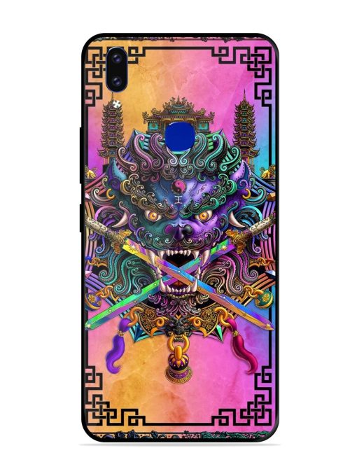 Psychedelic Fu Dog Tapestry Glossy Soft Edge Case for Vivo V9 Pro