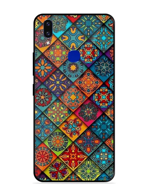 Patchwork Mandala Mosaic Glossy Soft Edge Case for Vivo V9 Pro