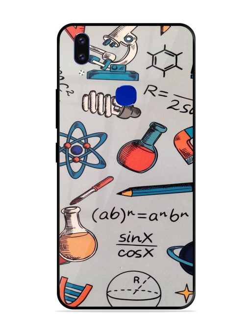 Science Doodle Delight Glossy Soft Edge Case for Vivo V9 Pro