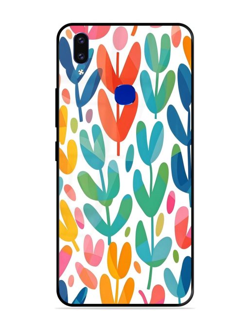 Rainbow Of Blooms Glossy Soft Edge Case for Vivo V9 Pro