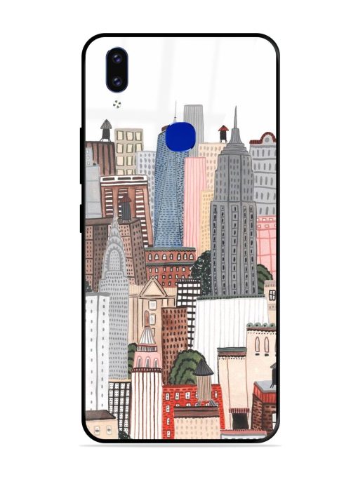 Cityscape Dreams Glossy Soft Edge Case for Vivo V9 Youth