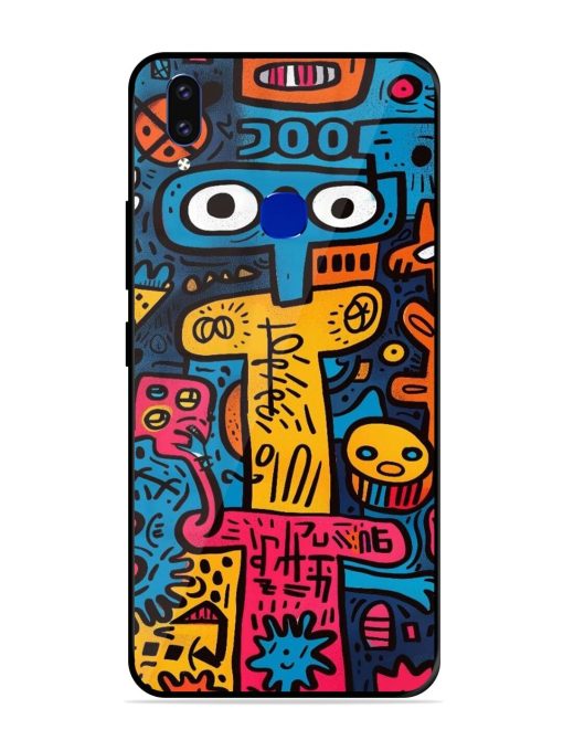 Doodletopia Glossy Soft Edge Case for Vivo V9 Youth