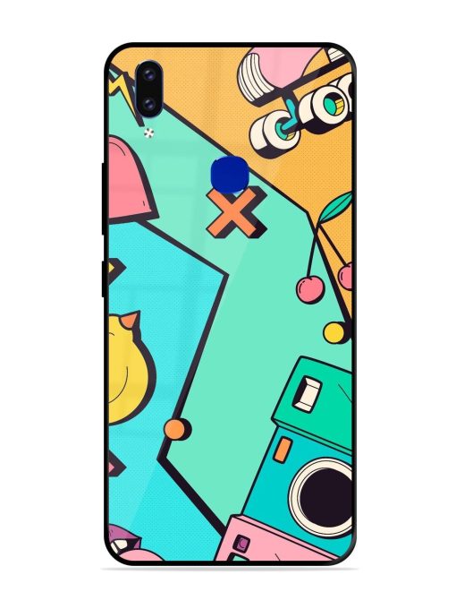 Retro Remix Glossy Soft Edge Case for Vivo V9 Youth