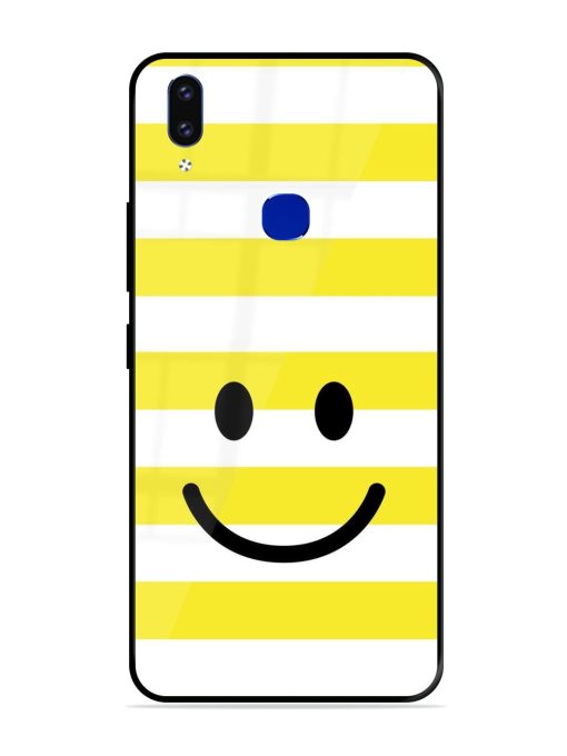 Smiling Stripes Glossy Soft Edge Case for Vivo V9 Youth