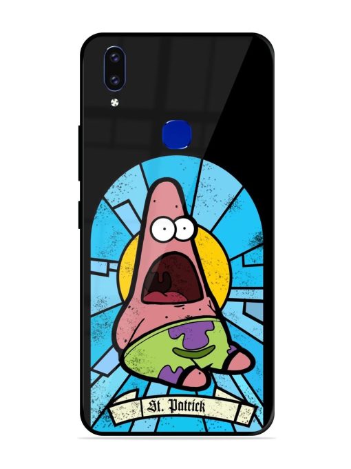 St. Patrick'S Day Stained Glass Patrick Star Glossy Soft Edge Case for Vivo V9 Youth