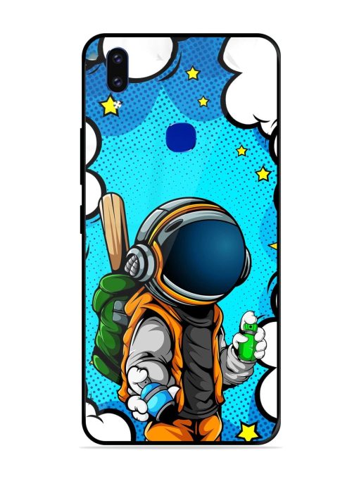 Space Graffiti Artist Glossy Soft Edge Case for Vivo V9 Youth