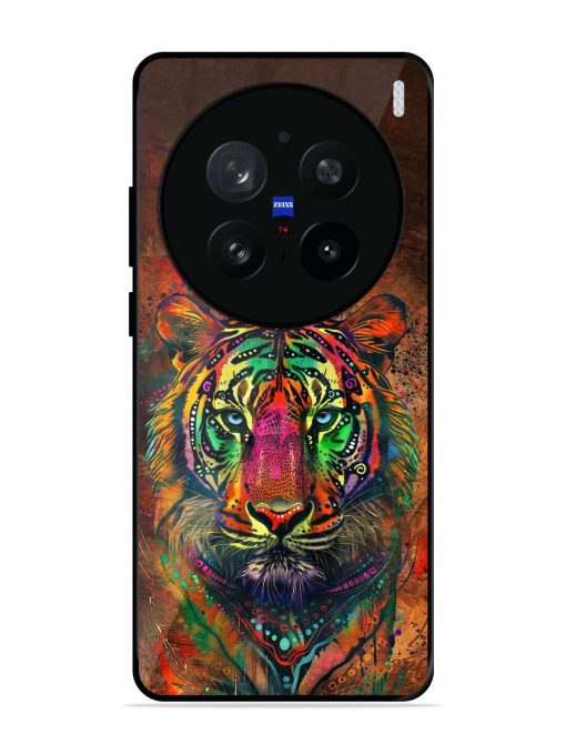 Cosmic Tiger Glossy Soft Edge Case for Vivo X200 Pro (5G)