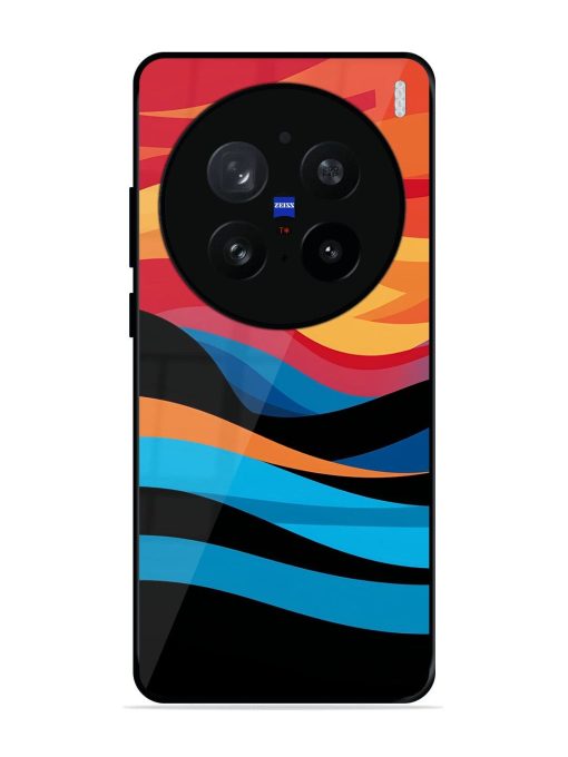 Blazing Currents Glossy Soft Edge Case for Vivo X200 Pro (5G)