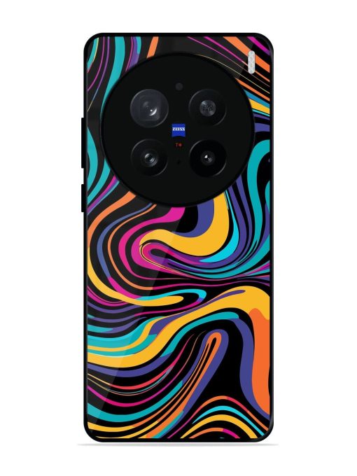 Psychedelic Swirl Glossy Soft Edge Case for Vivo X200 Pro (5G)