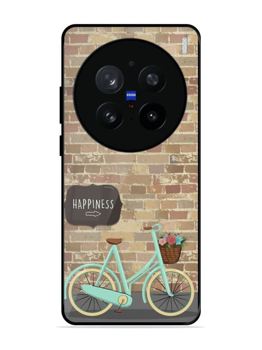 Pedaling Towards Happiness Glossy Soft Edge Case for Vivo X200 Pro (5G)