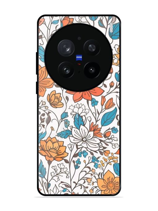 Floral Symphony Glossy Soft Edge Case for Vivo X200 Pro (5G)