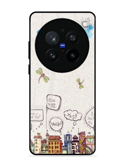 Doodle City Glossy Soft Edge Case for Vivo X200 Pro (5G)