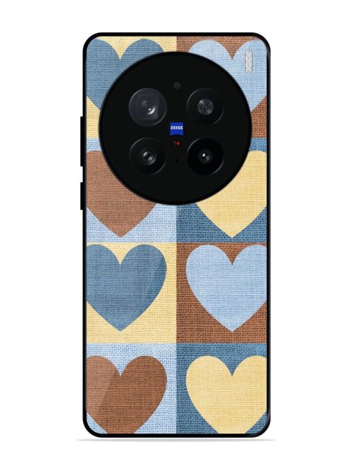 Hearts On Canvas Glossy Soft Edge Case for Vivo X200 Pro (5G)