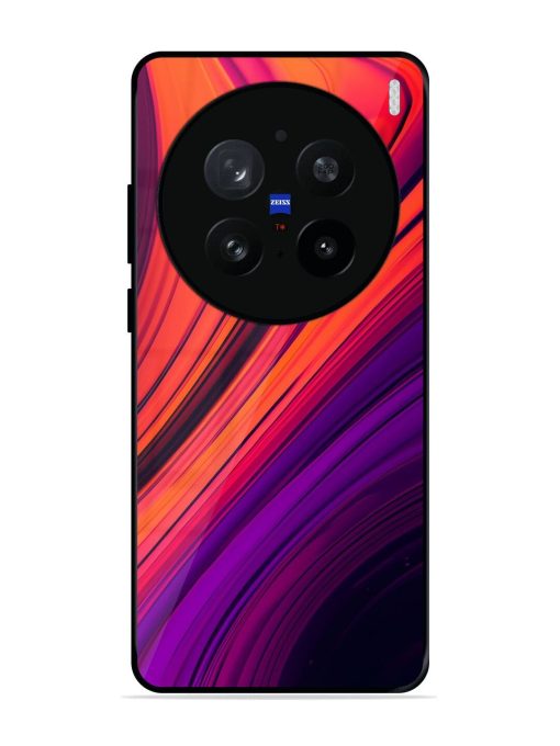 Crimson Curls Glossy Soft Edge Case for Vivo X200 Pro (5G)