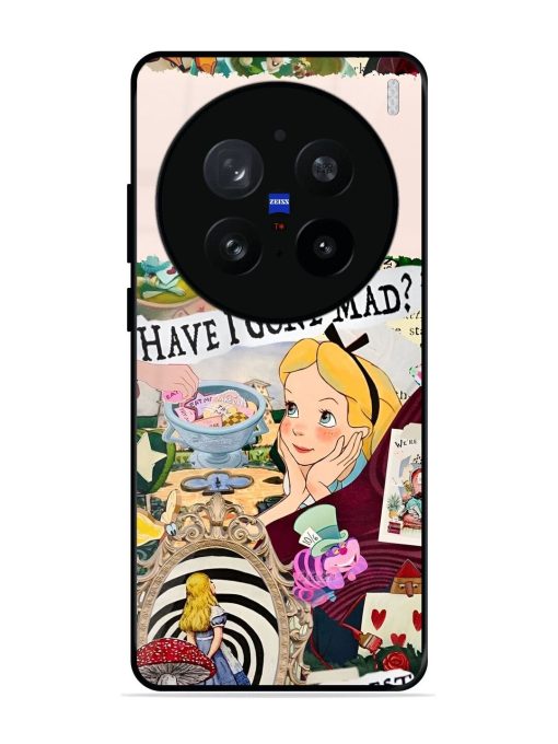 Mad Hatter'S Collage Glossy Soft Edge Case for Vivo X200 Pro (5G)