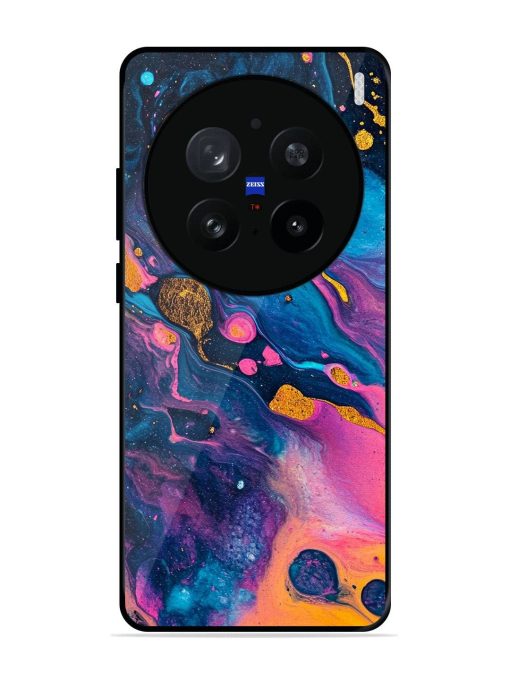 Cosmic Swirl Glossy Soft Edge Case for Vivo X200 Pro (5G)