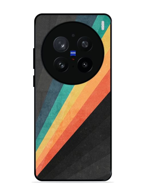 Retro Spectrum Glossy Soft Edge Case for Vivo X200 Pro (5G)