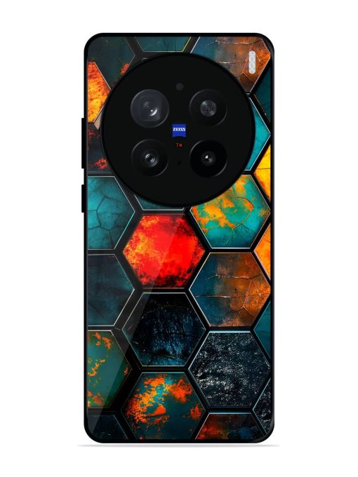 Hexagon Hive Glossy Soft Edge Case for Vivo X200 Pro (5G)