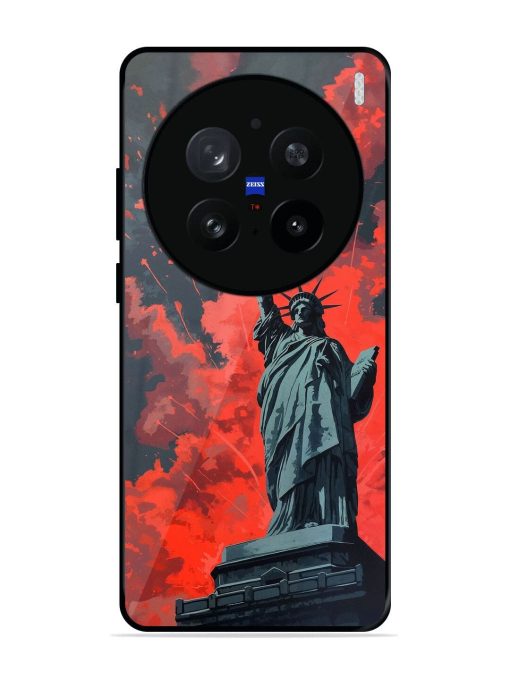 Lady Liberty'S Firework Finale Glossy Soft Edge Case for Vivo X200 Pro (5G)