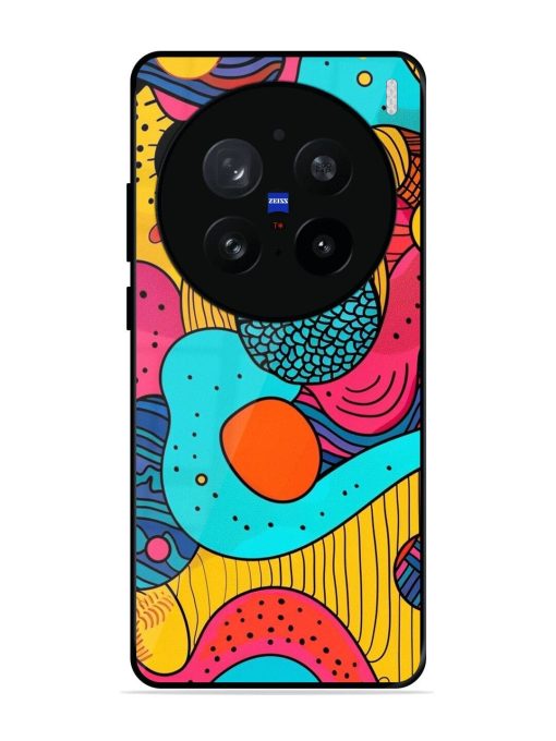 Psychedelic Patterns Glossy Soft Edge Case for Vivo X200 Pro (5G)