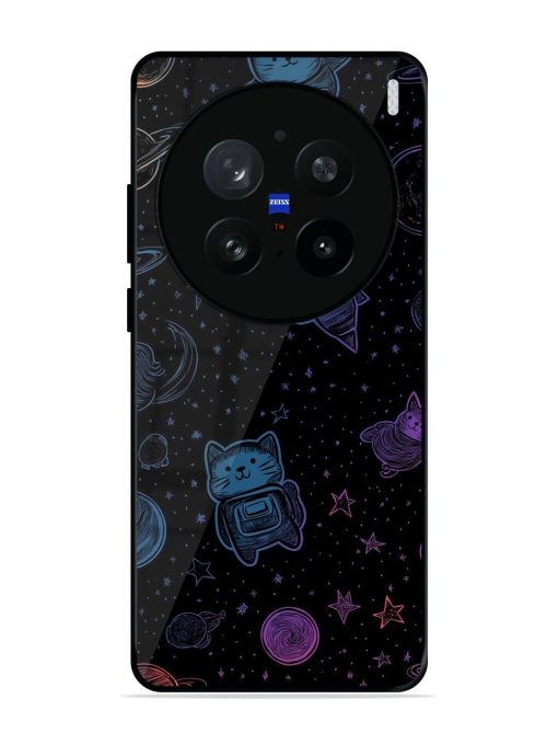 Cosmic Cat Chaos Glossy Soft Edge Case for Vivo X200 Pro (5G)