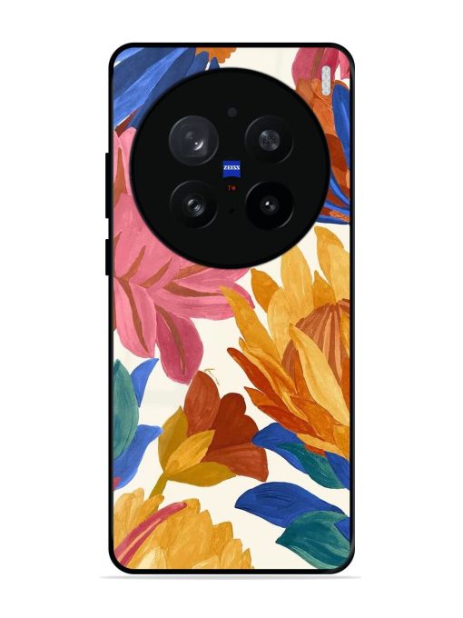 Blooming Tapestry Glossy Soft Edge Case for Vivo X200 Pro (5G)