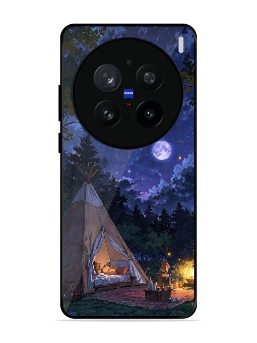 Moonlight Camping Glossy Soft Edge Case for Vivo X200 Pro (5G)