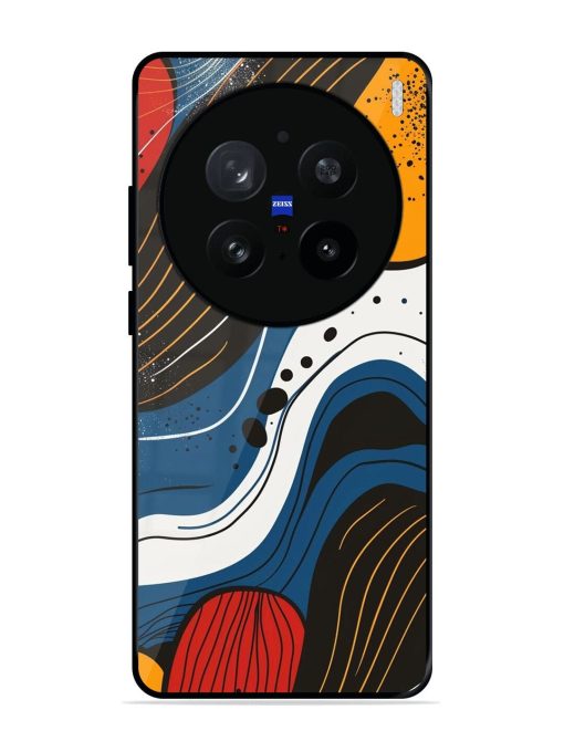 Abstract Expression Glossy Soft Edge Case for Vivo X200 Pro (5G)