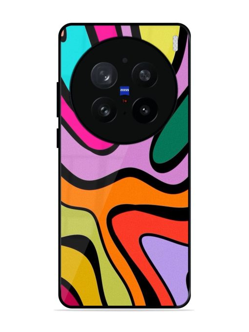 Groovy Swirls Glossy Soft Edge Case for Vivo X200 Pro (5G)