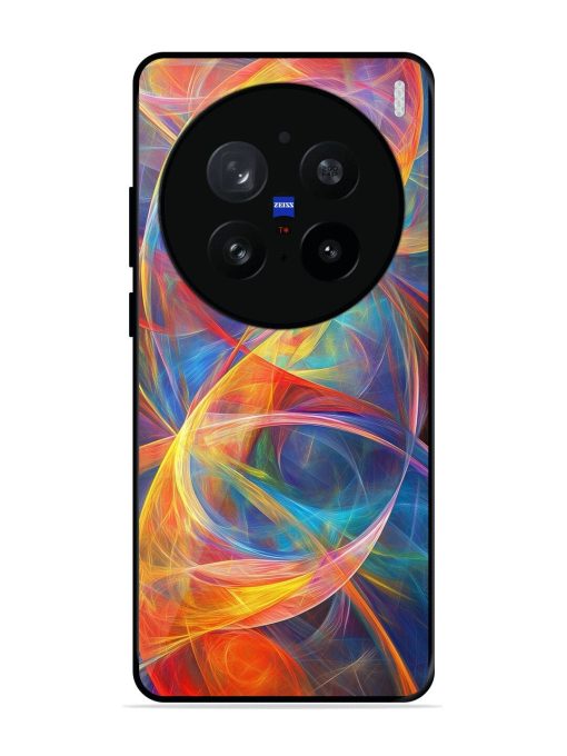 Cosmic Currents Glossy Soft Edge Case for Vivo X200 Pro (5G)