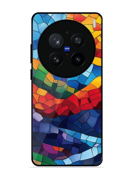 Mosaic Sunset Glossy Soft Edge Case for Vivo X200 Pro (5G)