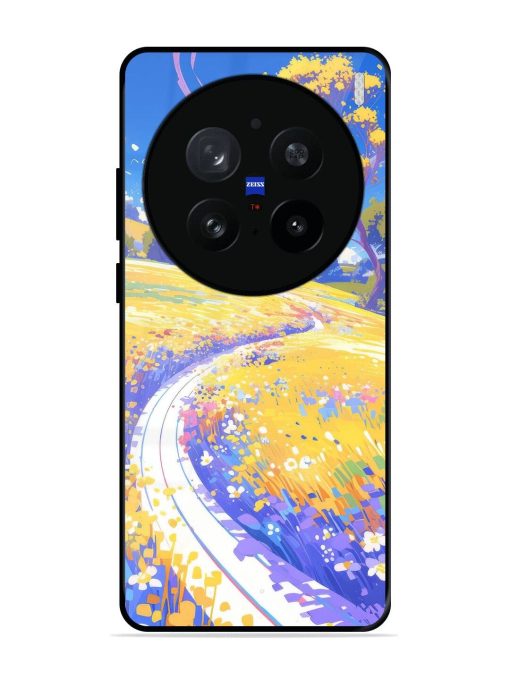 Vibrant Spring Meadow Glossy Soft Edge Case for Vivo X200 Pro (5G)