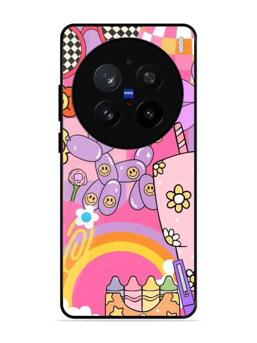 Whimsical Y2K Chaos Glossy Soft Edge Case for Vivo X200 Pro (5G)