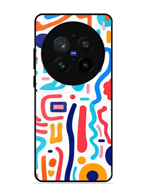 Whimsical Doodle Chaos Glossy Soft Edge Case for Vivo X200 Pro (5G)