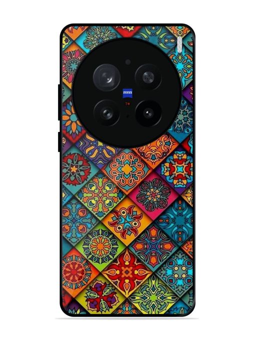 Patchwork Mandala Mosaic Glossy Soft Edge Case for Vivo X200 Pro (5G)