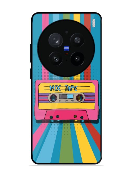 Retro Cassette Tapes Glossy Soft Edge Case for Vivo X200 Pro (5G)