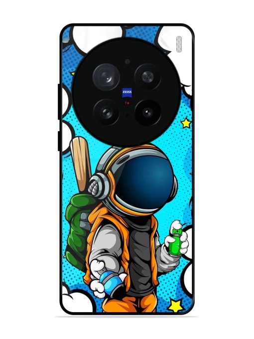 Space Graffiti Artist Glossy Soft Edge Case for Vivo X200 Pro (5G)