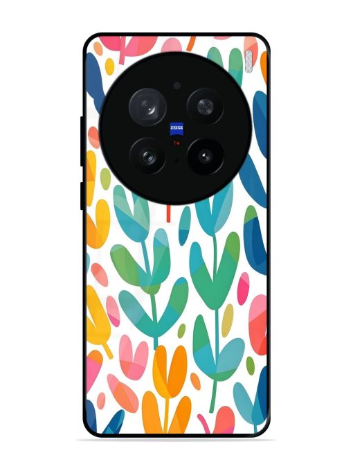 Rainbow Of Blooms Glossy Soft Edge Case for Vivo X200 Pro (5G)